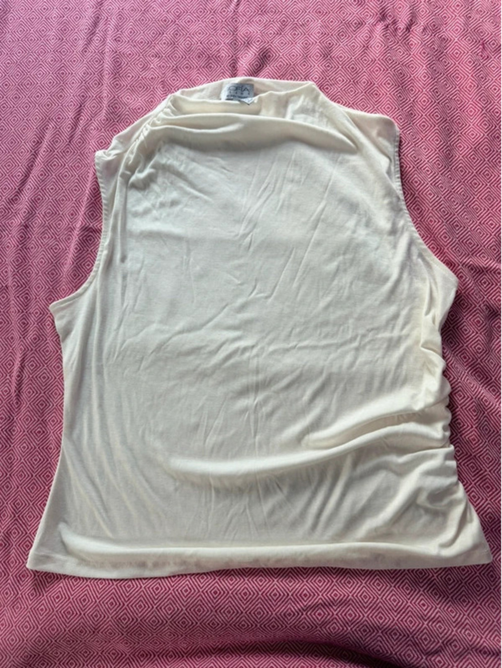 Cream Sleeveless Top XL